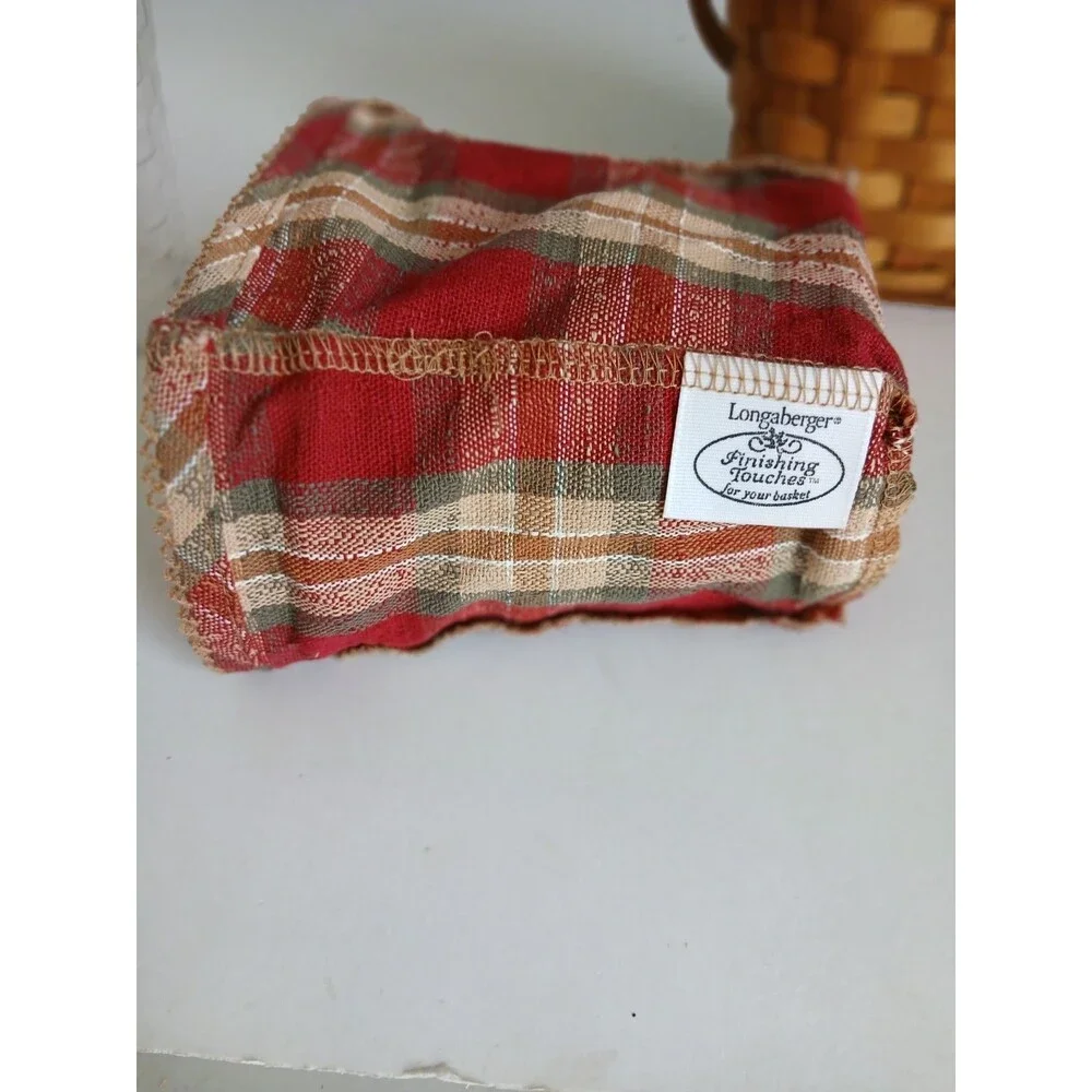 Longaberger 2006 Dresden Basket w Protector & Liner Signed Bottom